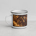 Left View Custom Anoka Minnesota Map Enamel Mug in Ember