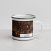 Right View Custom Anoka Minnesota Map Enamel Mug in Ember