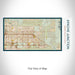 Rendered View of Apache Junction Arizona Map on 17oz Stainless Steel Insulated Bottle with printed woodblock style map