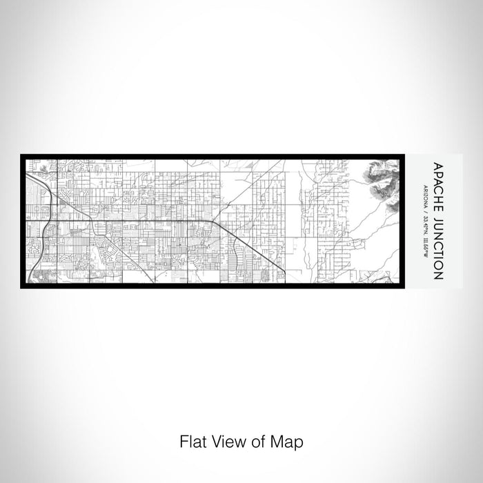 Rendered View of Apache Junction Arizona Map on 10oz Stainless Steel Insulated Cup in Classic with Sliding Lid
