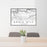 24x36 Apple Hill California Map Print Lanscape Orientation in Classic Style Behind 2 Chairs Table and Potted Plant