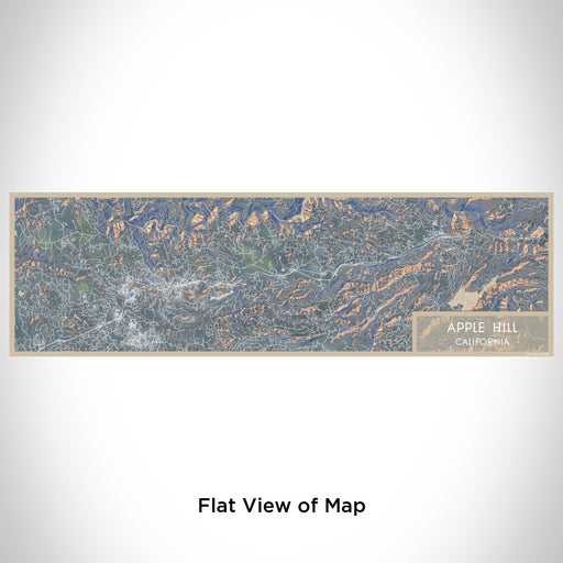 Flat View of Map Custom Apple Hill California Map Enamel Mug in Afternoon