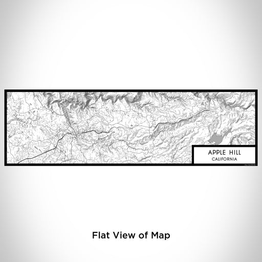 Flat View of Map Custom Apple Hill California Map Enamel Mug in Classic