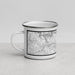 Left View Custom Apple Hill California Map Enamel Mug in Classic