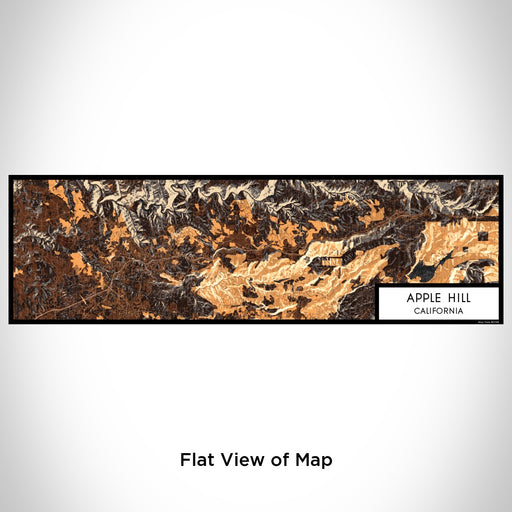 Flat View of Map Custom Apple Hill California Map Enamel Mug in Ember