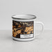 Right View Custom Apple Hill California Map Enamel Mug in Ember