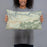 Person holding 20x12 Custom Apple Hill California Map Throw Pillow in Woodblock