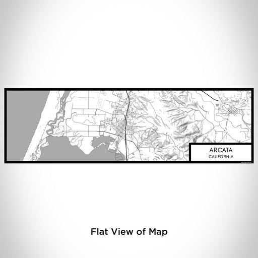 Flat View of Map Custom Arcata California Map Enamel Mug in Classic