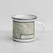 Right View Custom Arcata California Map Enamel Mug in Woodblock