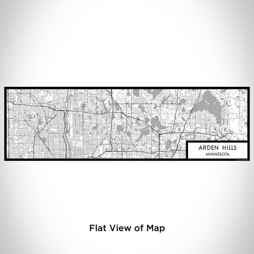 Flat View of Map Custom Arden Hills Minnesota Map Enamel Mug in Classic
