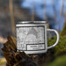 Right View Custom Arden Hills Minnesota Map Enamel Mug in Classic on Grass With Trees in Background