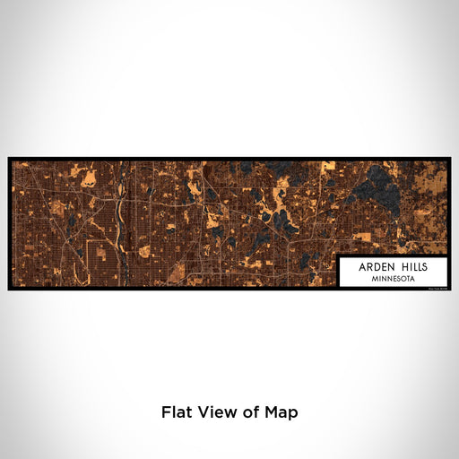 Flat View of Map Custom Arden Hills Minnesota Map Enamel Mug in Ember
