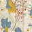 Arden Hills Minnesota Map Print in Woodblock Style Zoomed In Close Up Showing Details