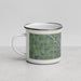 Left View Custom Arkansas City Kansas Map Enamel Mug in Afternoon