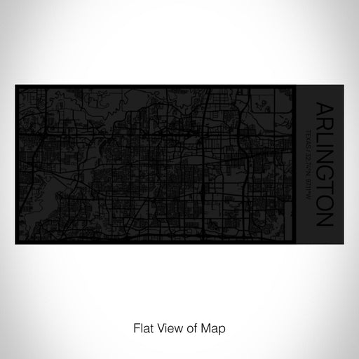 Rendered View of Arlington Texas Map on 17oz Stainless Steel Insulated Cola Bottle in Stainless in Matte Black