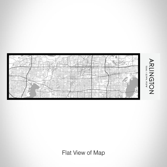 Rendered View of Arlington Texas Map on 10oz Stainless Steel Insulated Cup in Classic with Sliding Lid