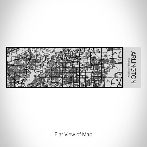 Rendered View of Arlington Texas Map on 10oz Stainless Steel Insulated Cup with Sipping Lid