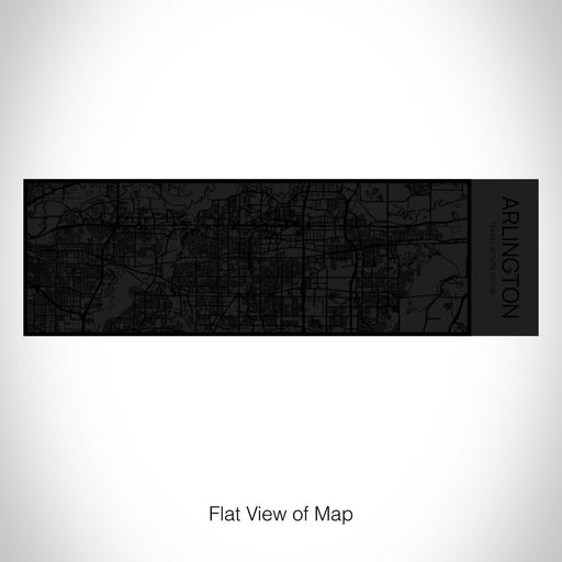 Rendered View of Arlington Texas Map on 10oz Stainless Steel Insulated Cup in Matte Black with Sliding Lid