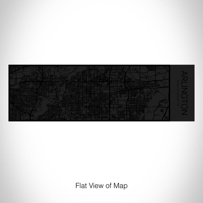 Rendered View of Arlington Texas Map on 10oz Stainless Steel Insulated Cup in Matte Black with Sliding Lid