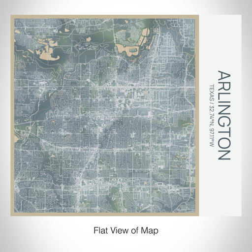 Rendered View of Arlington Texas Map on 17oz Stainless Steel Insulated Tumbler in Afternoon Map Style