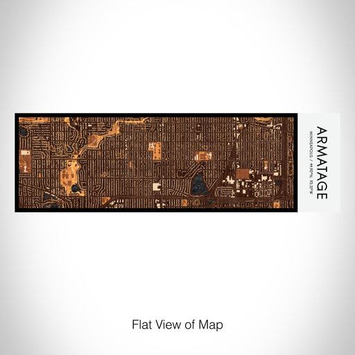 Rendered View of Armatage Minneapolis Map on 10oz Stainless Steel Insulated Cup in Ember with Sliding Lid