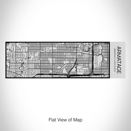 Rendered View of Armatage Minneapolis Map on 10oz Stainless Steel Insulated Cup with Sipping Lid