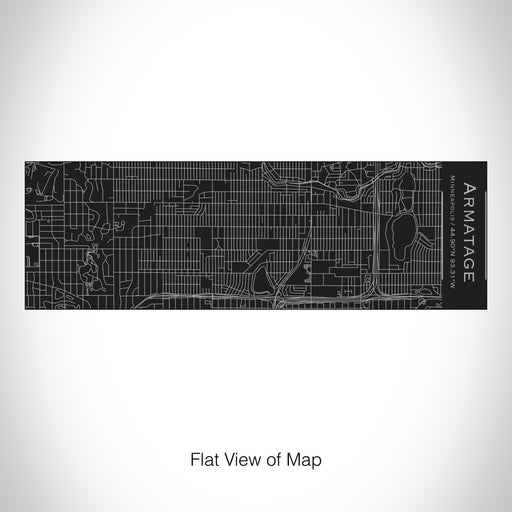 Rendered View of Armatage Minneapolis Map on 10oz Stainless Steel Insulated Cup with Sliding Lid in Black