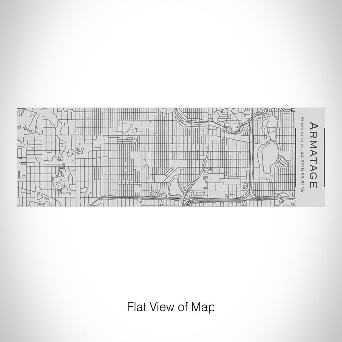 Rendered View of Armatage Minneapolis Map on 10oz Stainless Steel Insulated Cup with Sipping Lid