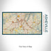 Rendered View of Asheville North Carolina Map on 17oz Stainless Steel Insulated Bottle with printed woodblock style map