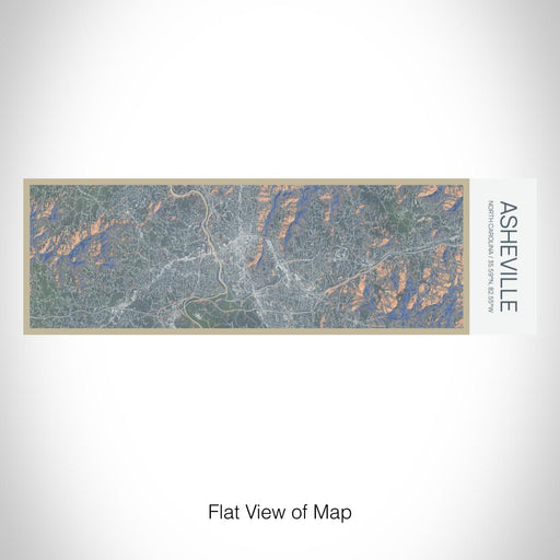 Rendered View of Asheville North Carolina Map on 10oz Stainless Steel Insulated Cup in Afternoon with Sliding Lid