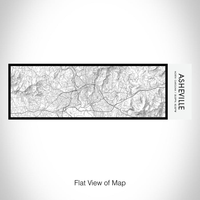 Rendered View of Asheville North Carolina Map on 10oz Stainless Steel Insulated Cup in Classic with Sliding Lid