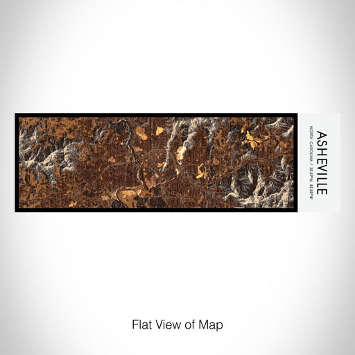 Rendered View of Asheville North Carolina Map on 10oz Stainless Steel Insulated Cup in Ember with Sliding Lid