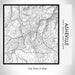 Rendered View of Asheville North Carolina Map on 17oz Stainless Steel Insulated Tumbler in Classic Map Style