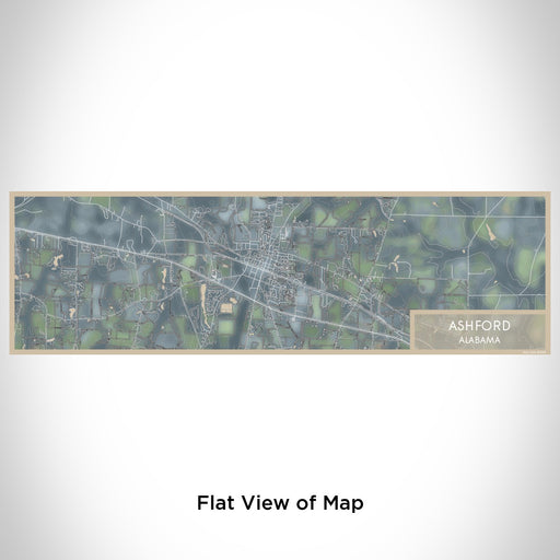 Flat View of Map Custom Ashford Alabama Map Enamel Mug in Afternoon