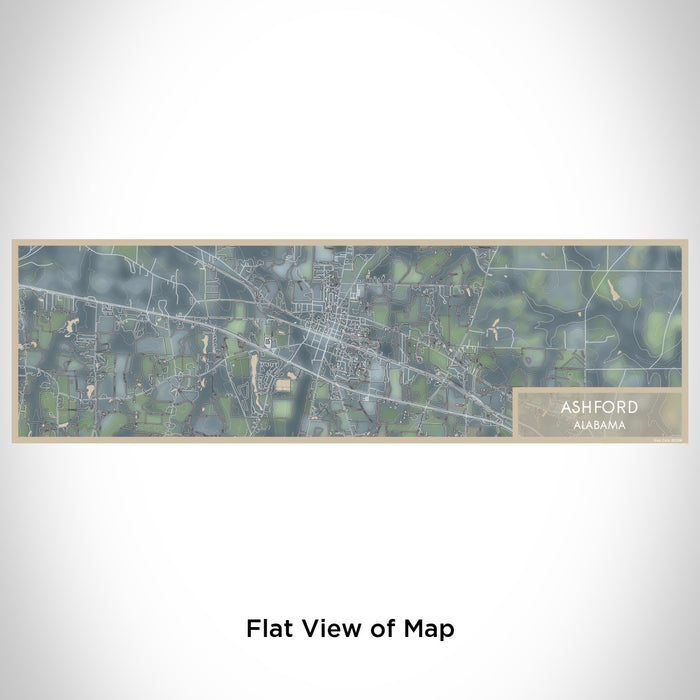 Flat View of Map Custom Ashford Alabama Map Enamel Mug in Afternoon