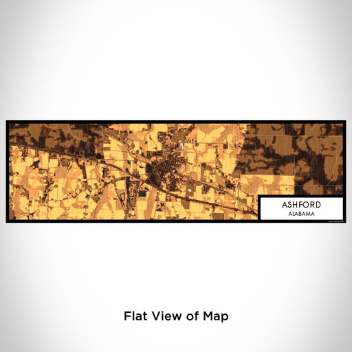 Flat View of Map Custom Ashford Alabama Map Enamel Mug in Ember