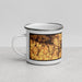Left View Custom Ashford Alabama Map Enamel Mug in Ember