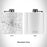 Rendered View of Ashford Alabama Map Engraving on 6oz Stainless Steel Flask in White