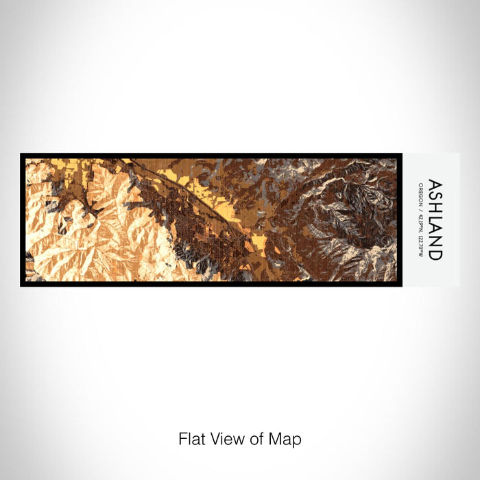 Rendered View of Ashland Oregon Map on 10oz Stainless Steel Insulated Cup in Ember with Sliding Lid