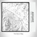 Rendered View of Ashland Oregon Map on 17oz Stainless Steel Insulated Tumbler in Classic Map Style