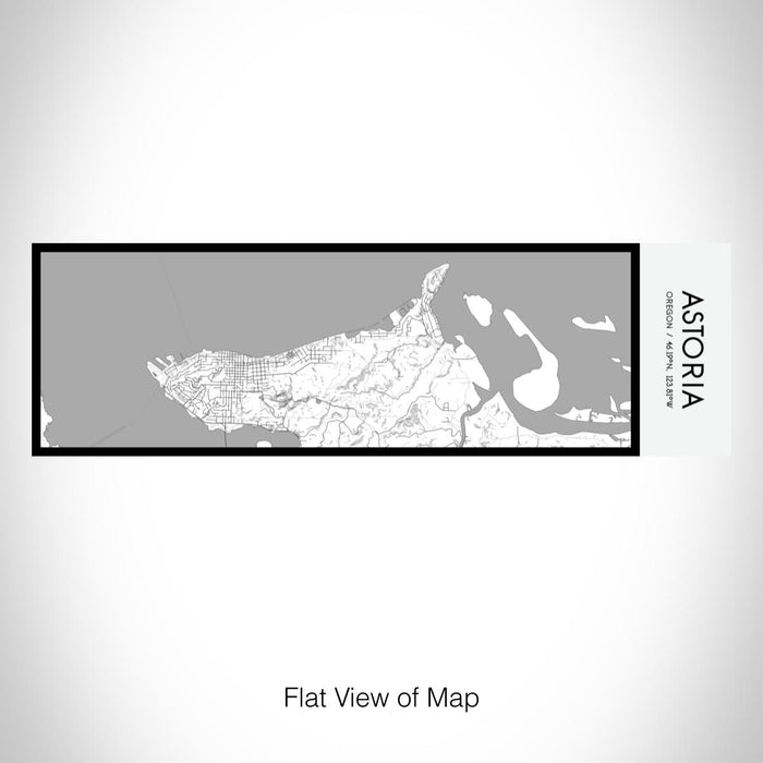 Rendered View of Astoria Oregon Map on 10oz Stainless Steel Insulated Cup in Classic with Sliding Lid
