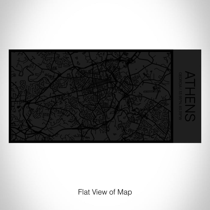 Rendered View of Athens Georgia Map on 17oz Stainless Steel Insulated Cola Bottle in Stainless in Matte Black