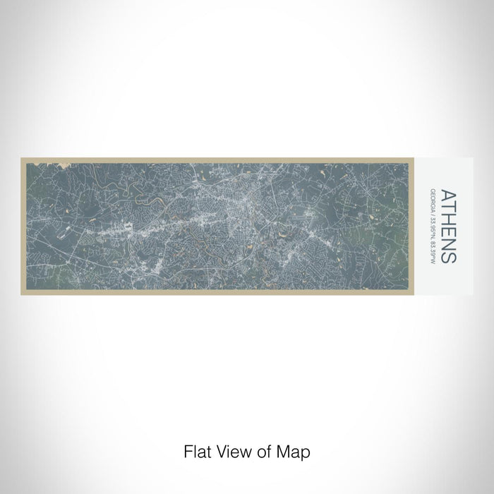 Rendered View of Athens Georgia Map on 10oz Stainless Steel Insulated Cup in Afternoon with Sliding Lid