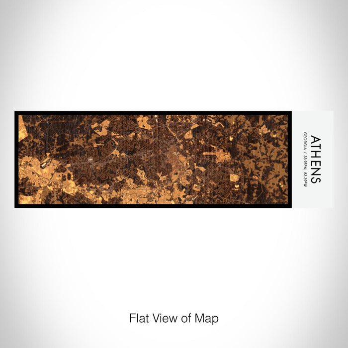 Rendered View of Athens Georgia Map on 10oz Stainless Steel Insulated Cup in Ember with Sliding Lid