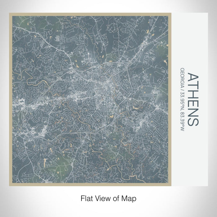 Rendered View of Athens Georgia Map on 17oz Stainless Steel Insulated Tumbler in Afternoon Map Style