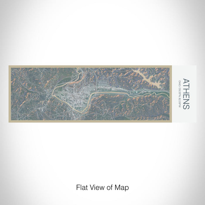 Rendered View of Athens Ohio Map on 10oz Stainless Steel Insulated Cup in Afternoon with Sliding Lid