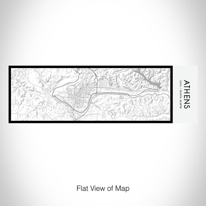 Rendered View of Athens Ohio Map on 10oz Stainless Steel Insulated Cup in Classic with Sliding Lid