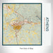 Rendered View of Athens Ohio Map on 17oz Stainless Steel Insulated Tumbler in Woodblock Map Style
