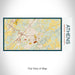 Rendered View of Athens Tennessee Map on 17oz Stainless Steel Insulated Bottle with printed woodblock style map