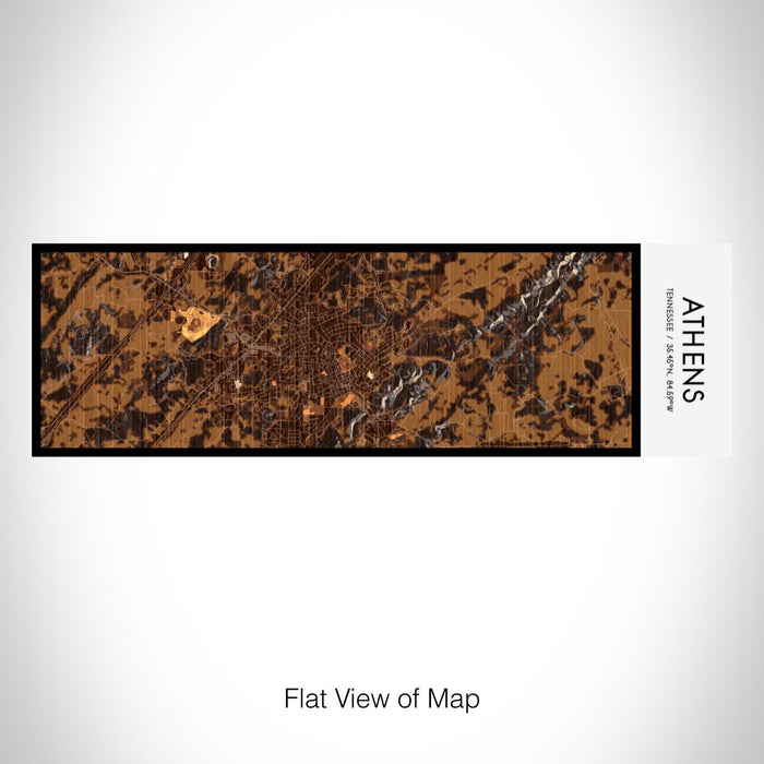 Rendered View of Athens Tennessee Map on 10oz Stainless Steel Insulated Cup in Ember with Sliding Lid